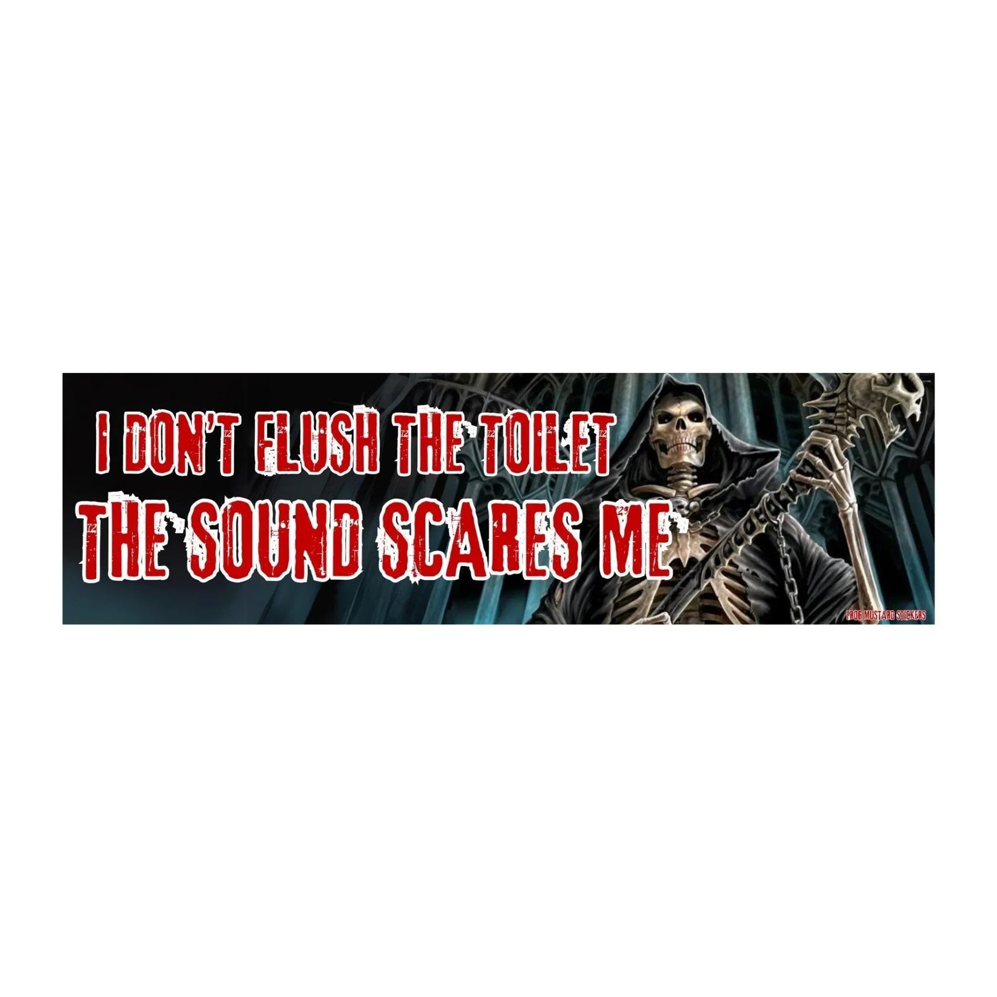 I Don't Flush the Toilet, the Sound SCARES Me
