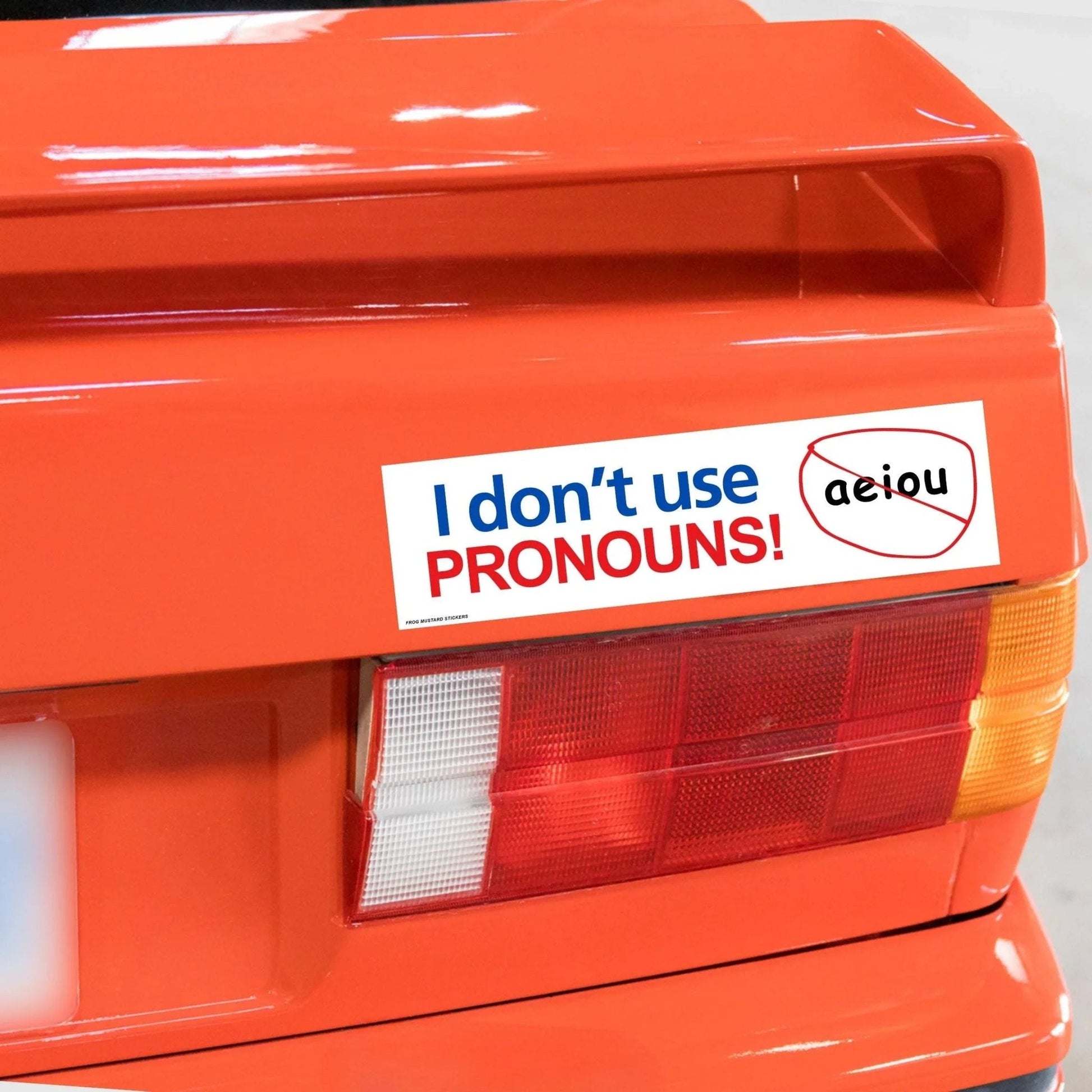 I Don't Use Pronouns! (a, e, i, o, u)
