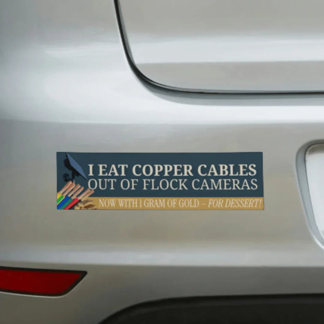 I Eat Copper Cables (Nature's Licorice TM) | 3 Design Options (Utility Pole, Data Centers, or Flock Cameras)