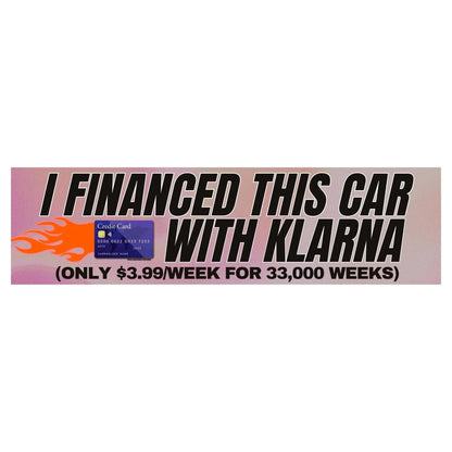 I Financed This Car with Klarna