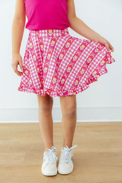 I Love You Tulip Much Ruffle Twirl Skort