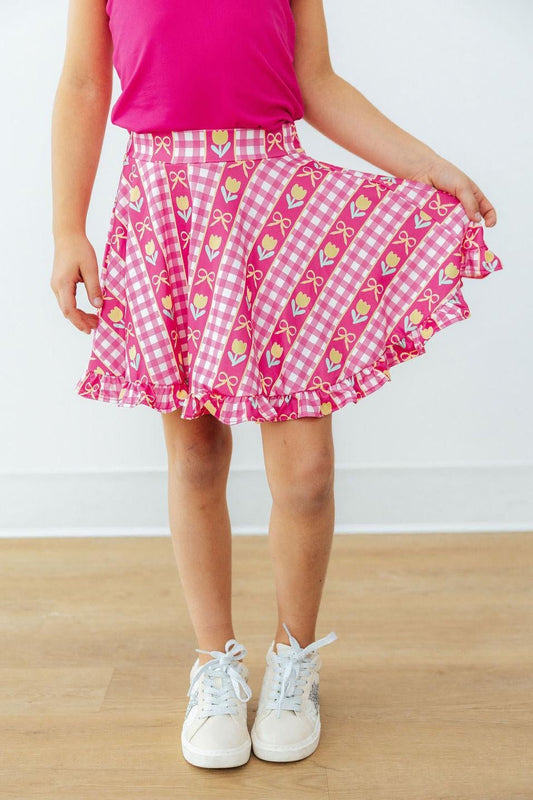 I Love You Tulip Much Ruffle Twirl Skort
