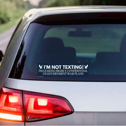 I'm Not Texting, I'm Leaking Highly Confidential US Government War Plans
