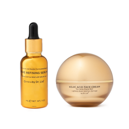 Kojic Acid Duo for Dark Spots & Uneven Tone – Serum + Cream Set, Nut-Free