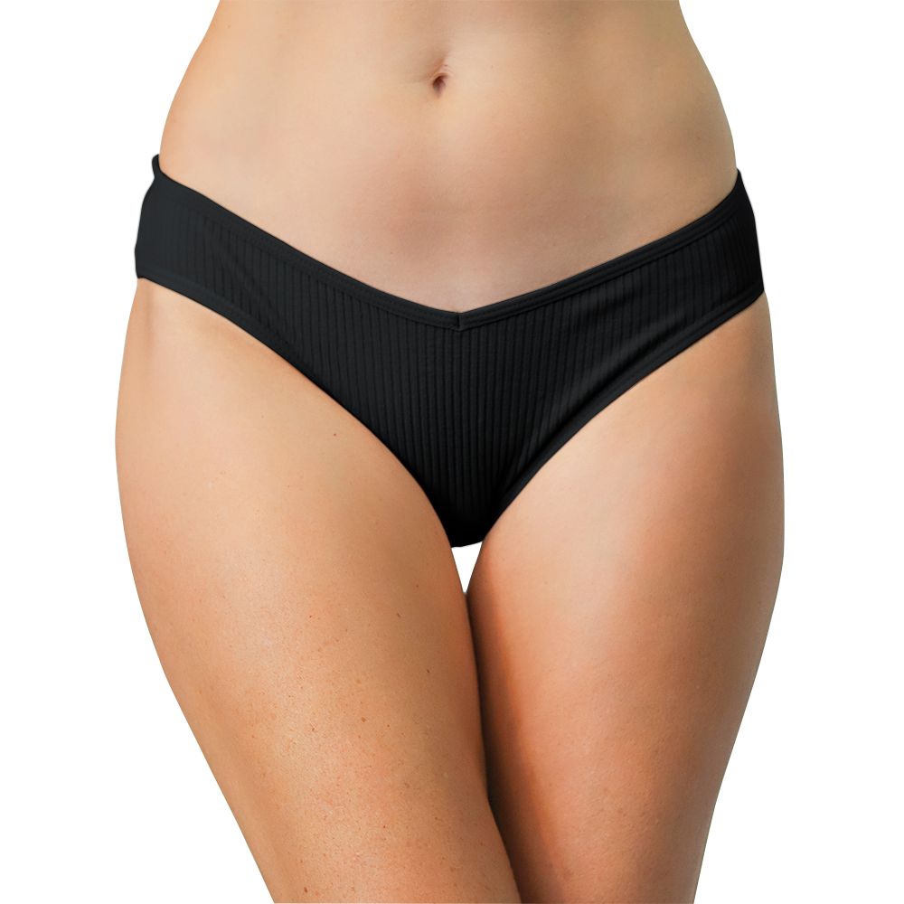 Love Libby Cotton Rib Bikini Underwear Multi Color XS 2X V Shape Front