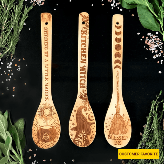 Witchy Bamboo Wooden Spoon - Shaketea
