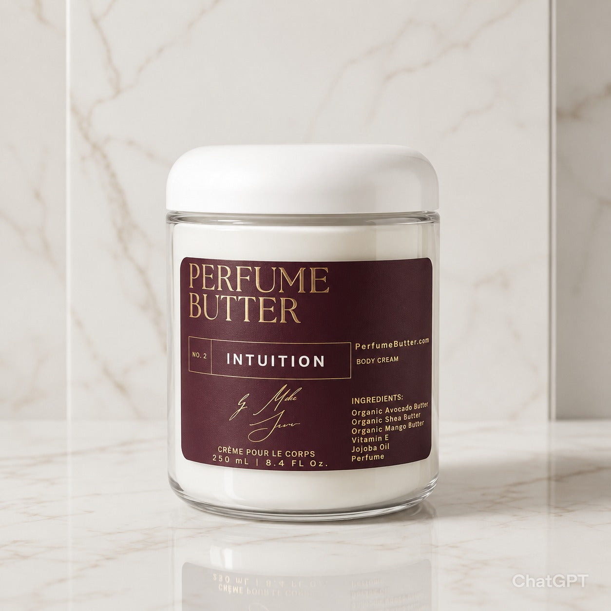 INTUITION – The Luxury Body Butter Perfume | Rose, Saffron & Oud Fragrance | Deep Hydrating Skin Moisturizer | Warm Sensual Long-Lasting Scent | Perfume Butter