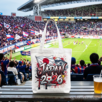 Japan 2026 Soccer Cup Global Championship Tote Bag, Fans Football Gift Shopper