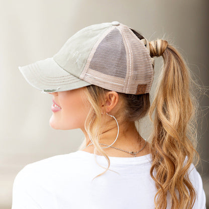 CC Criss-Cross Ponytail Caps