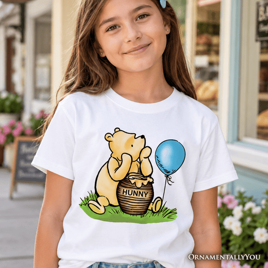 Kids Charming Winnie-the-Pooh Cute T-Shirt, Trendy Youth Tee