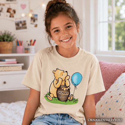 Kids Charming Winnie-the-Pooh Cute T-Shirt, Trendy Youth Tee