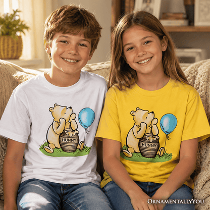 Kids Charming Winnie-the-Pooh Cute T-Shirt, Trendy Youth Tee