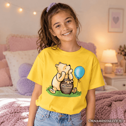 Kids Charming Winnie-the-Pooh Cute T-Shirt, Trendy Youth Tee