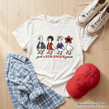 Kids Just a Stranger Goose T-Shirt, Funny Retro Youth Tee