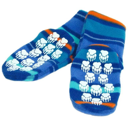Kids' Nonskid Fleece Socks - Jazz Stripes