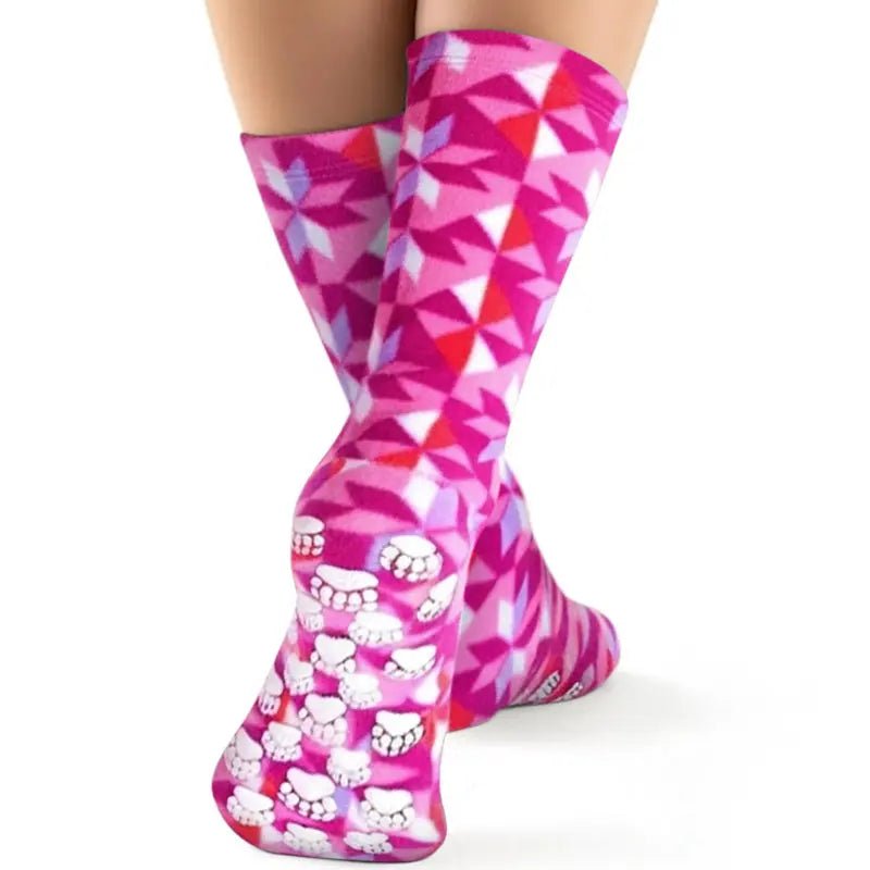 Kids' Nonskid Fleece Socks - Kaleidoscope