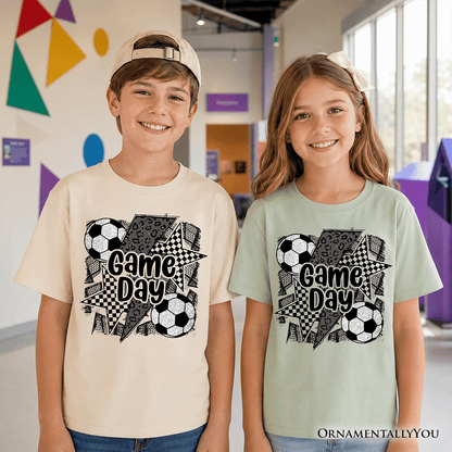 Kids Soccer Game Day T-Shirt, Coquette Sports Youth Tee
