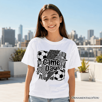 Kids Soccer Game Day T-Shirt, Coquette Sports Youth Tee
