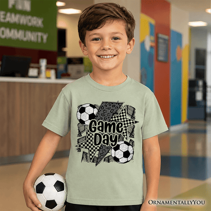 Kids Soccer Game Day T-Shirt, Coquette Sports Youth Tee