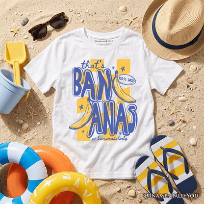 Kids That's Bananas Summer T-Shirt, Funny Tropical Fruit Youth Tee