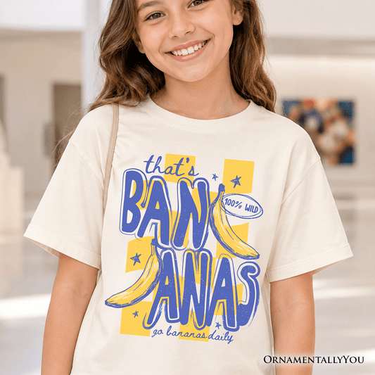 Kids That's Bananas Summer T-Shirt, Funny Tropical Fruit Youth Tee