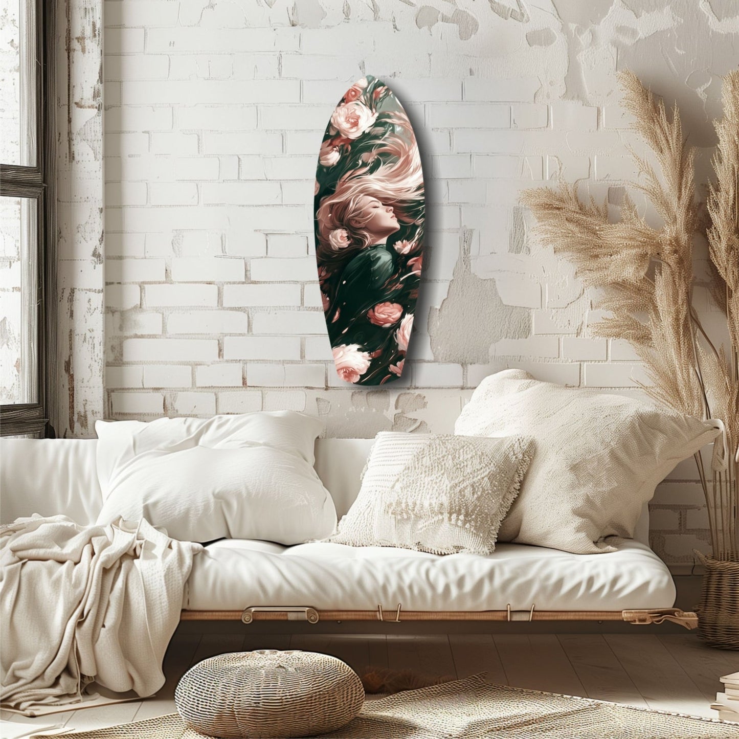 Blooming Breeze Glass Wall Art