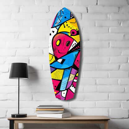 Colors of Geometry Glass Wall Art