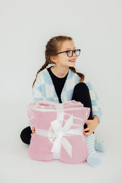 Light Pink Cowgirl Cozy Blanket