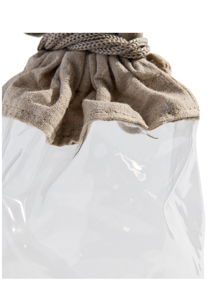 Large Reusable Linen Drawstring Bag - Shaketea