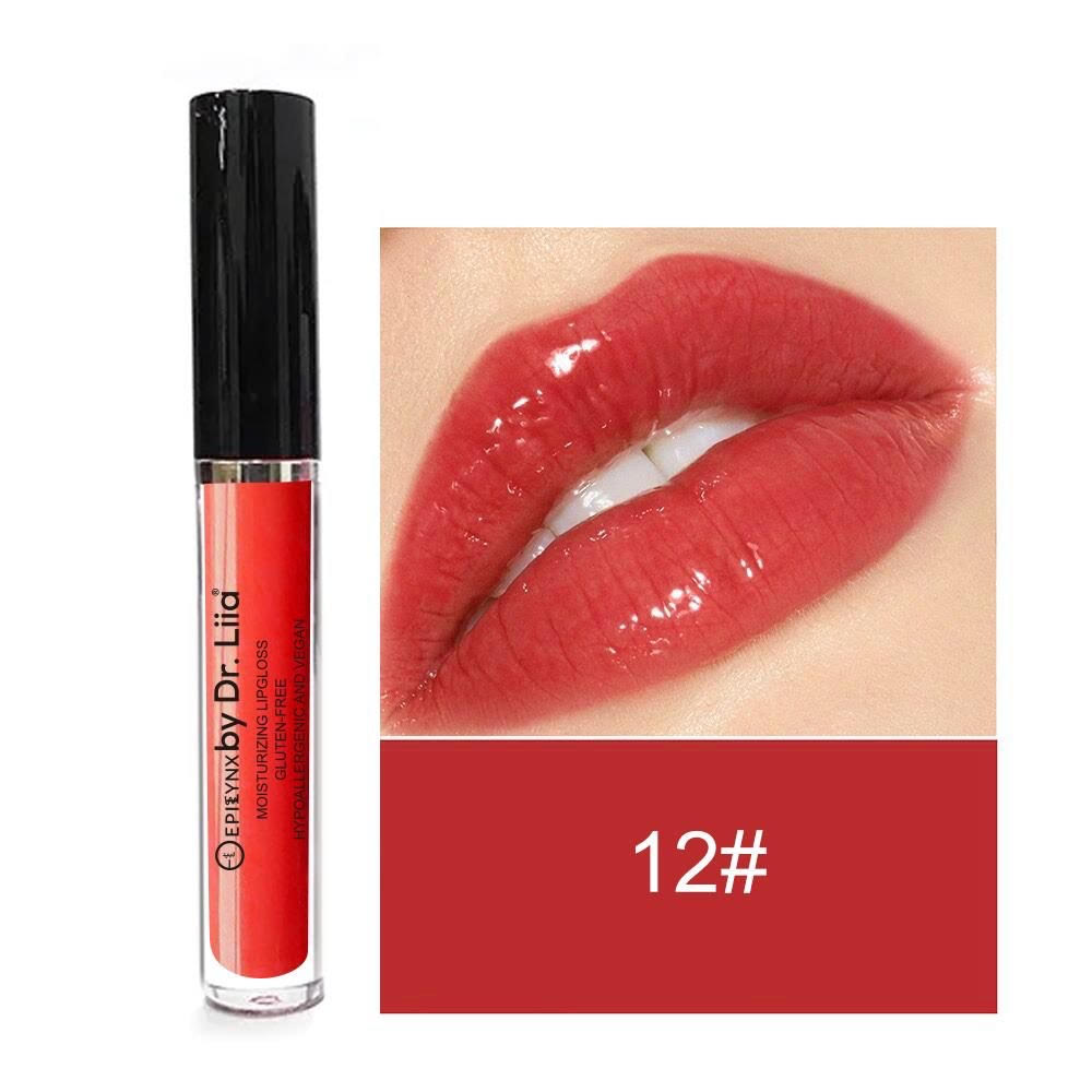 Vegan Lip Gloss for Dry, Thinning Lips – High-Shine, Non-Sticky Hydration, Gluten-Free & Nut-Free