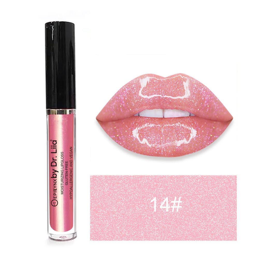 Vegan Lip Gloss for Dry, Thinning Lips – High-Shine, Non-Sticky Hydration, Gluten-Free & Nut-Free
