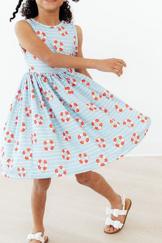 Little Lifeguard Tank Twirl Dress