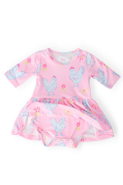 Little Miss Chickie 3/4 Twirl Bodysuit