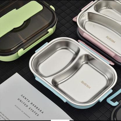 Lunch Box Food Container Stainless Steel Bento Box With Utensils Chopsticks Spoon