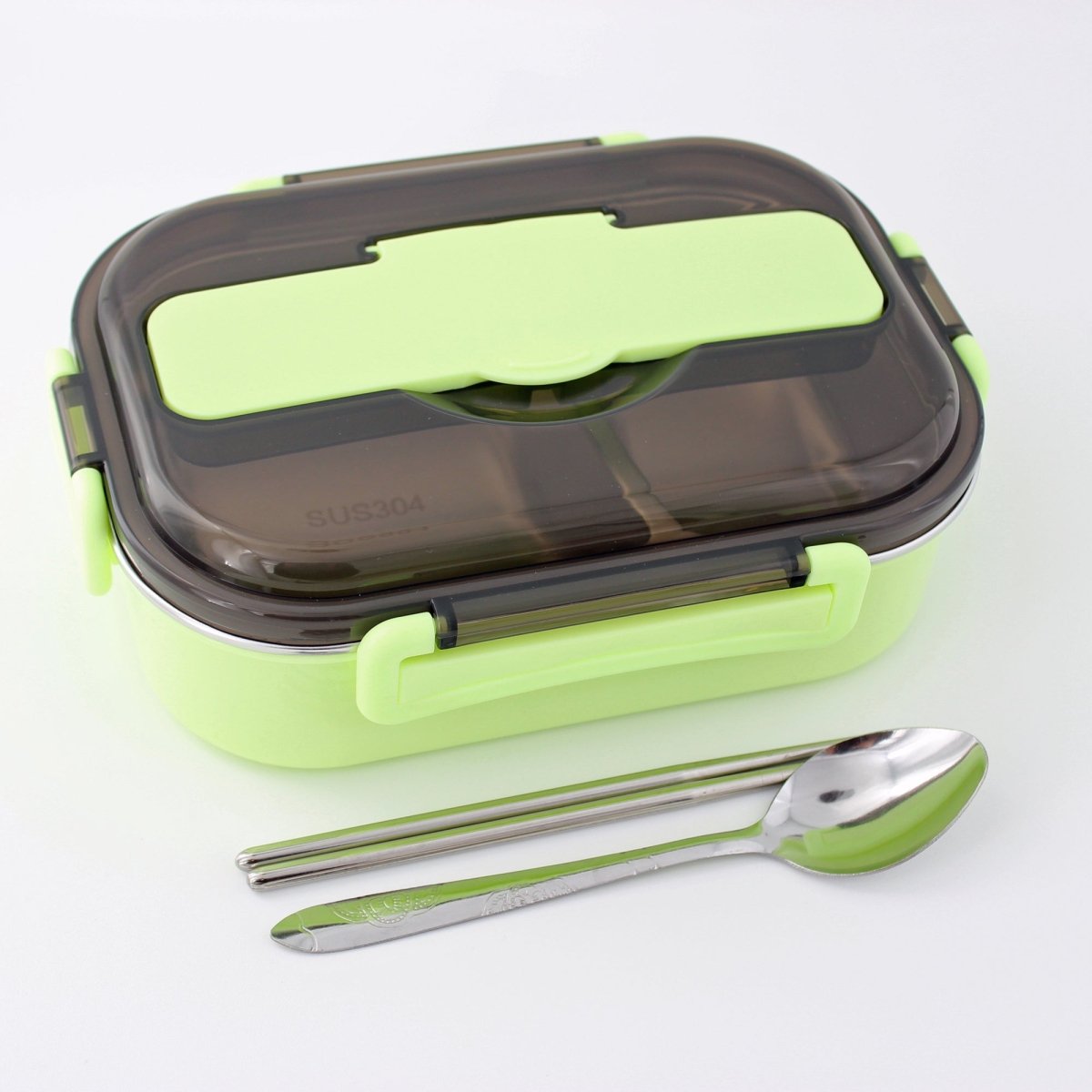 Lunch Box Food Container Stainless Steel Bento Box With Utensils Chopsticks Spoon