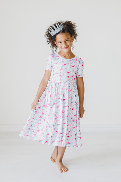 Mermaid Scales S/S Pocket Twirl Dress
