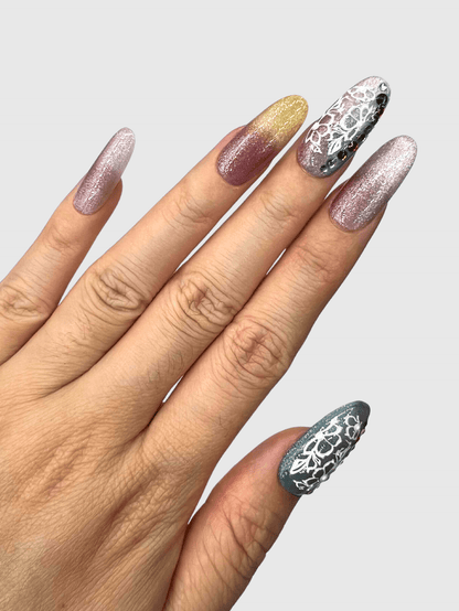 Mermaid Tail press on nails