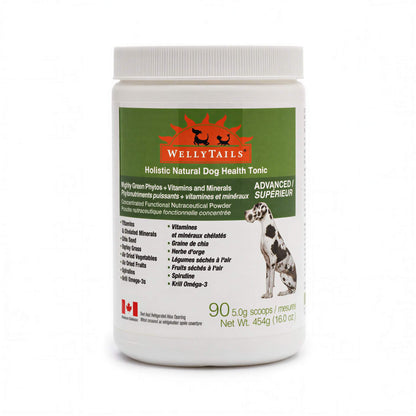 WellyTails  Mighty Green Phytonutrients Vitamins & Minerals for Dogs