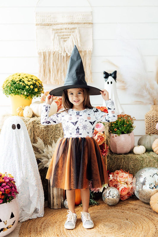 Boo-tiful Halloween L/S Tutu Dress - Shaketea
