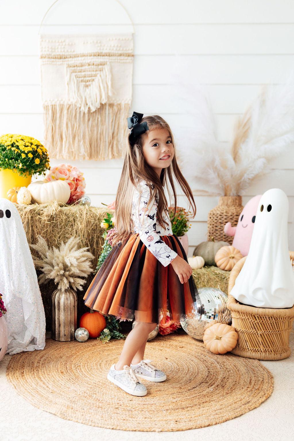 Boo-tiful Halloween L/S Tutu Dress - Shaketea