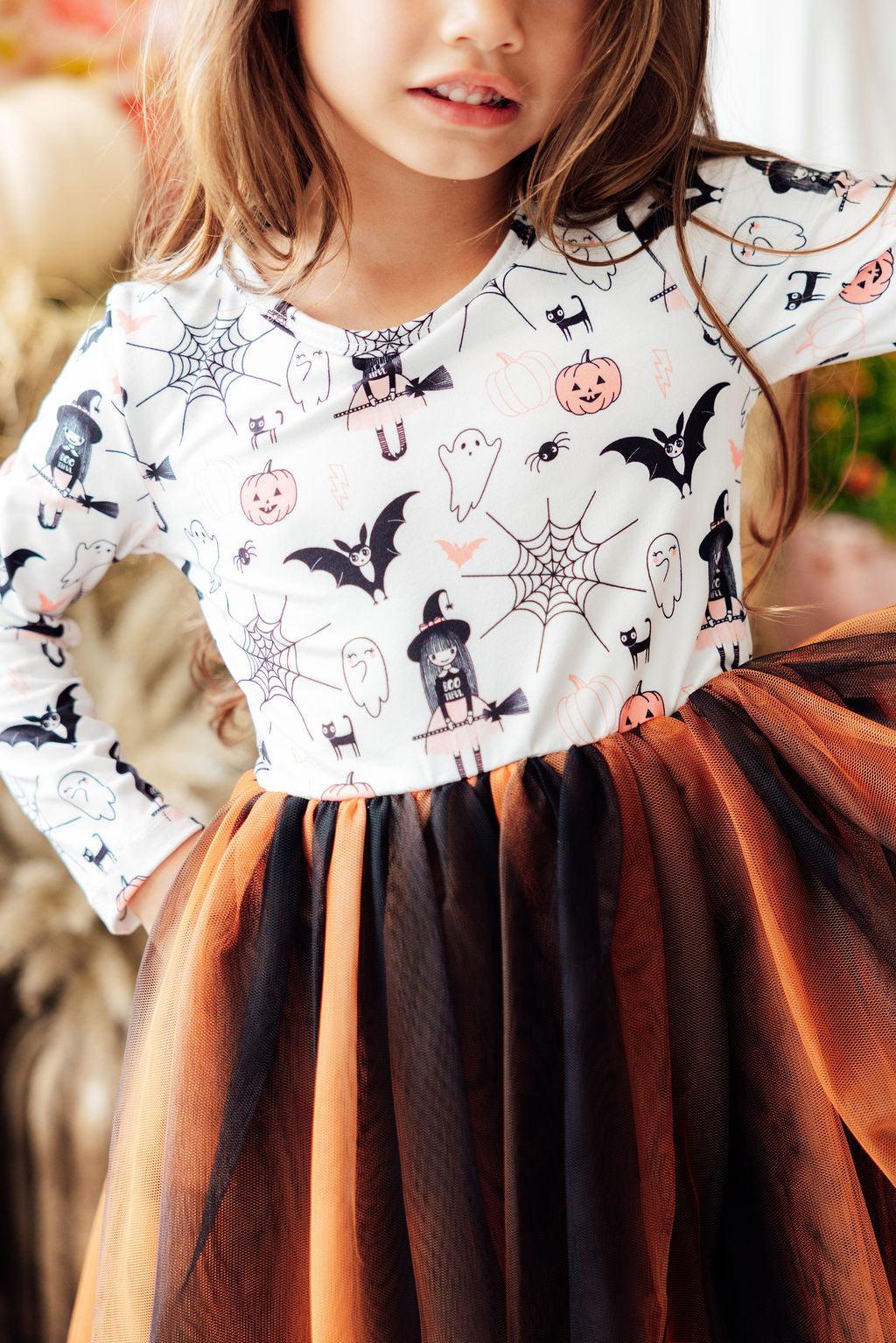 Boo-tiful Halloween L/S Tutu Dress - Shaketea