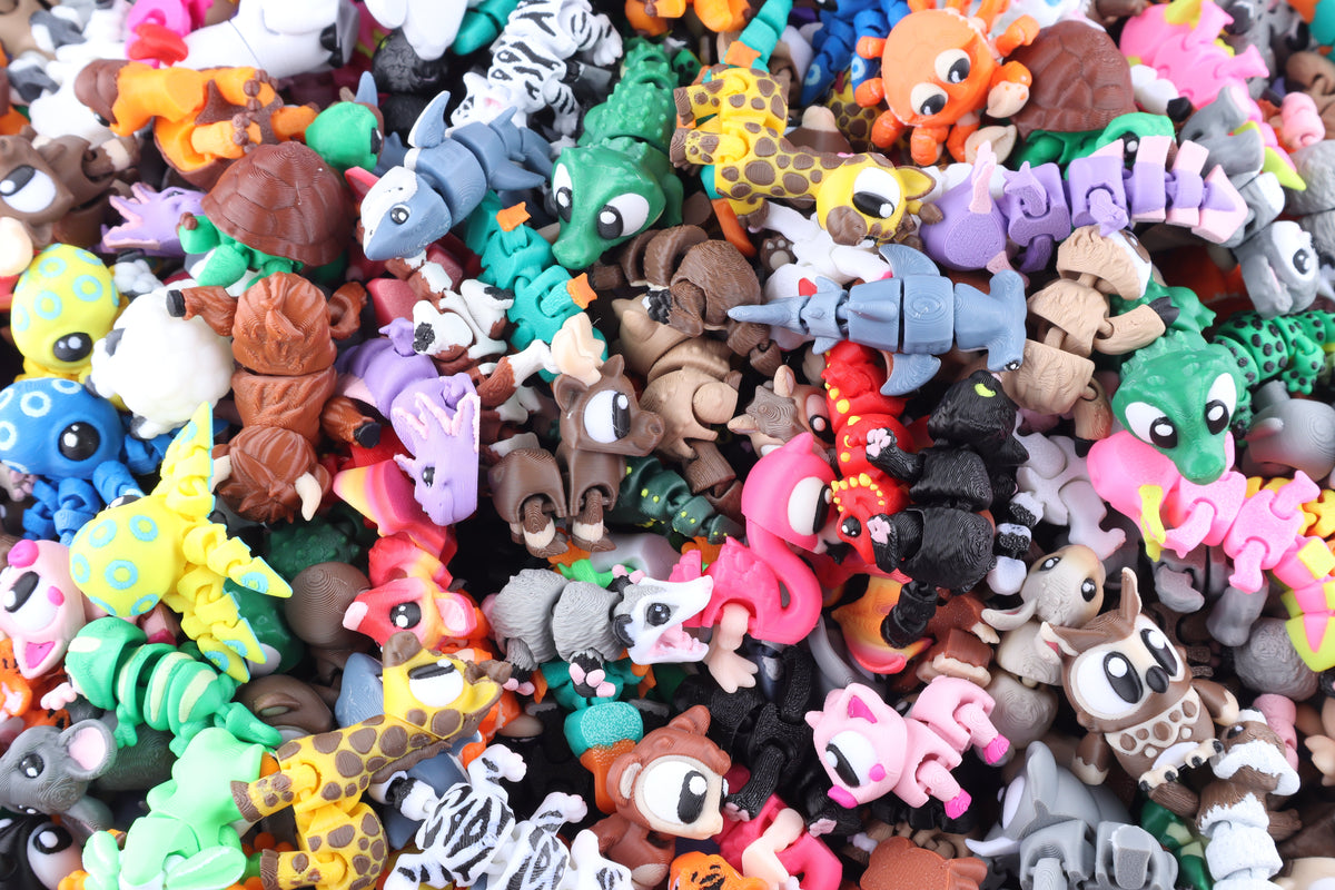 3D Printed Mini Fidget Creature Packs - Shaketea