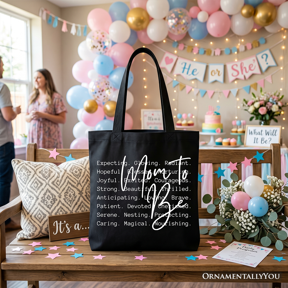 Mom To Be Pregnancy Announcement Tote Bag, Definition Future Mama Pregnant Gift Shopper