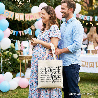 Mom To Be Pregnancy Announcement Tote Bag, Definition Future Mama Pregnant Gift Shopper