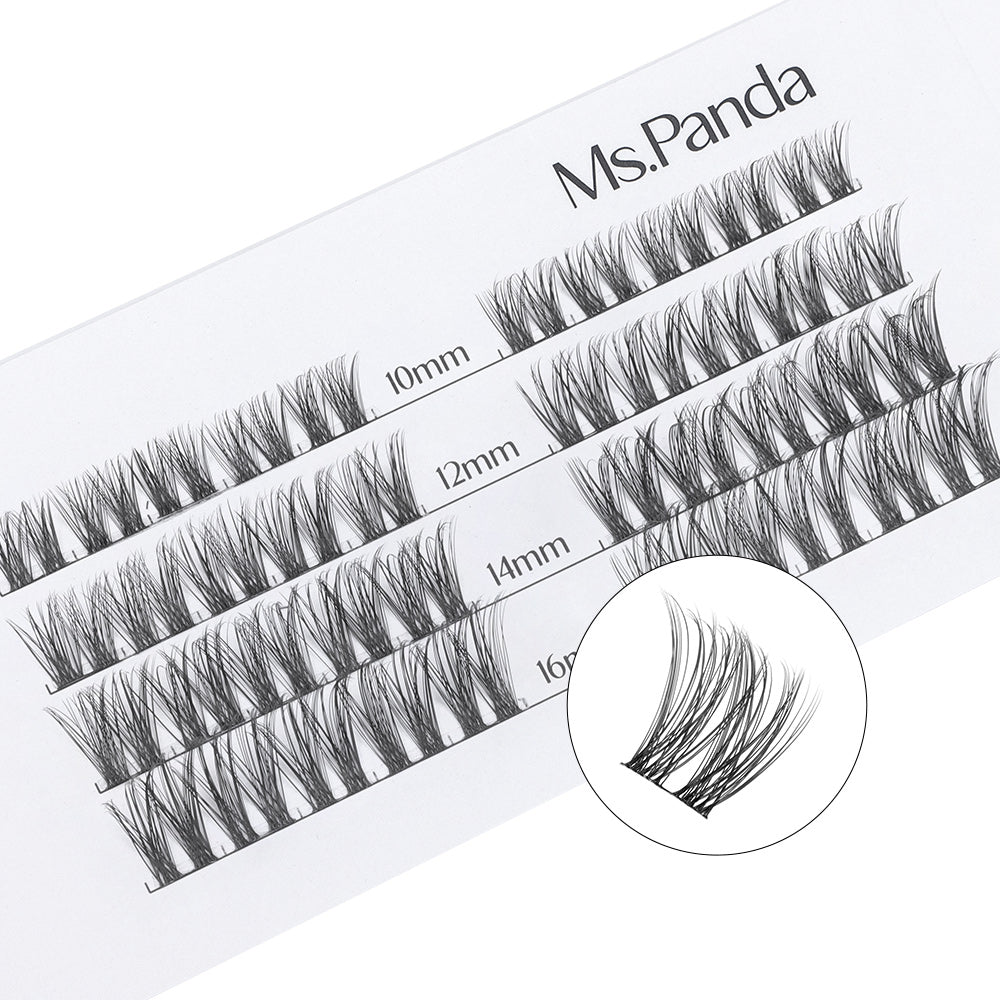 Ms. Panda Serenity 10 - 16mm Mix Curl 40 Clusters False Eyelashes