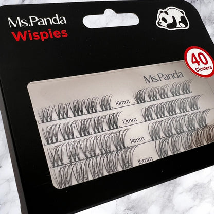 Ms. Panda Wispies 40 Clusters Eyelash 10 - 16mm Mix Curl False Eyelashes