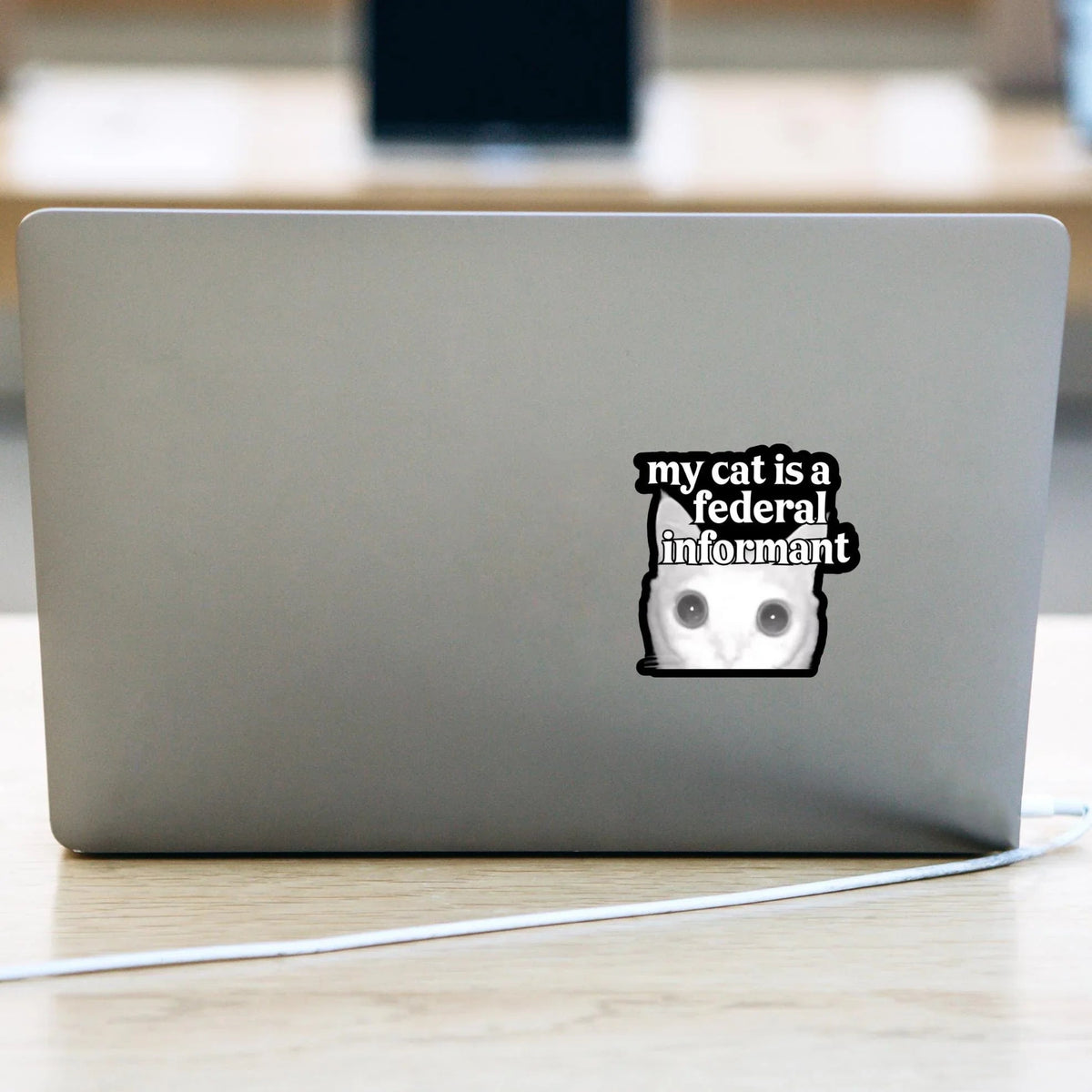 My Cat is a Federal Informant - Die Cut Sticker 4"