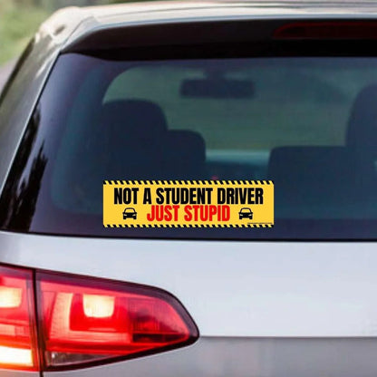 Not a Student Driver, Just Stupid