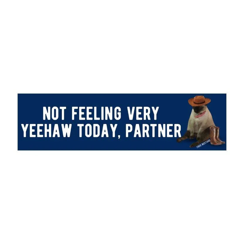Not Feeling Very ✨ Yeehaw ✨ Today, Partner
