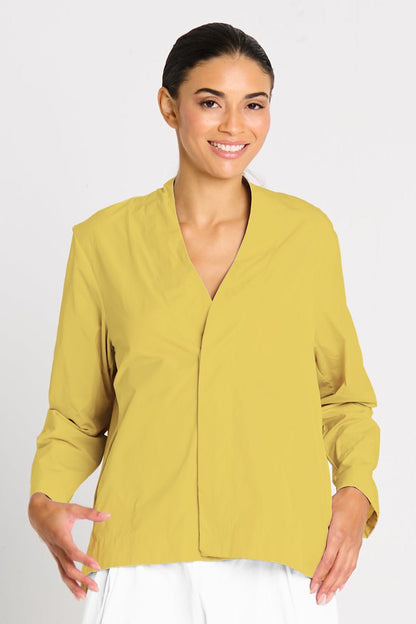 Nylon Minimal Swing Jacket - Chartreuse